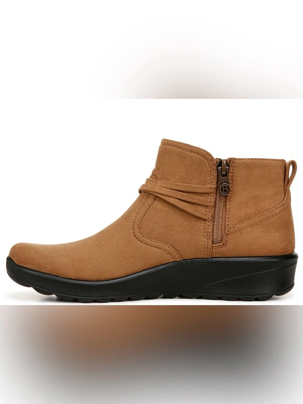 Bzees Tan Ankle Bootie with Wrap Detail Size q0